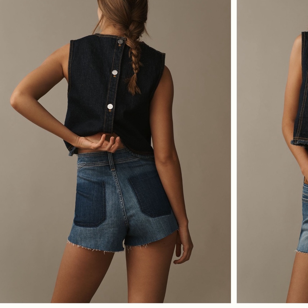 Anthropologie Pilcro Midrise Denim Shorts